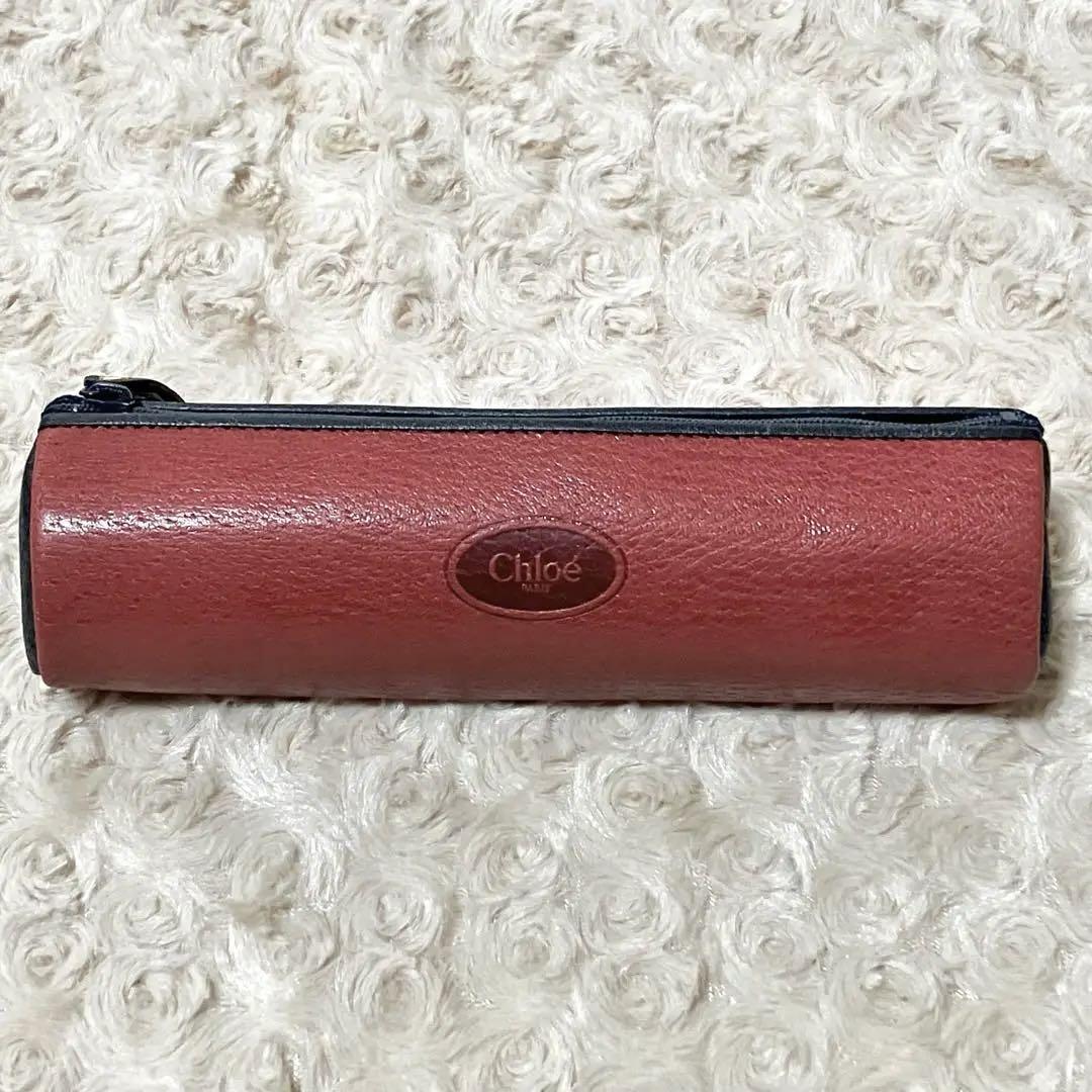 Chloé 赤 レザー 筆箱