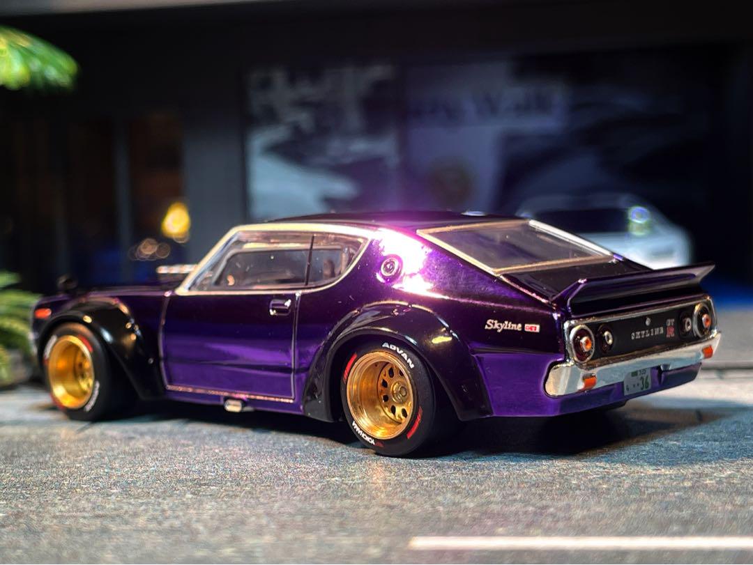ポップレース 1/64 日産 ケンメリ GT-R V8 ドリフト 海外モデル