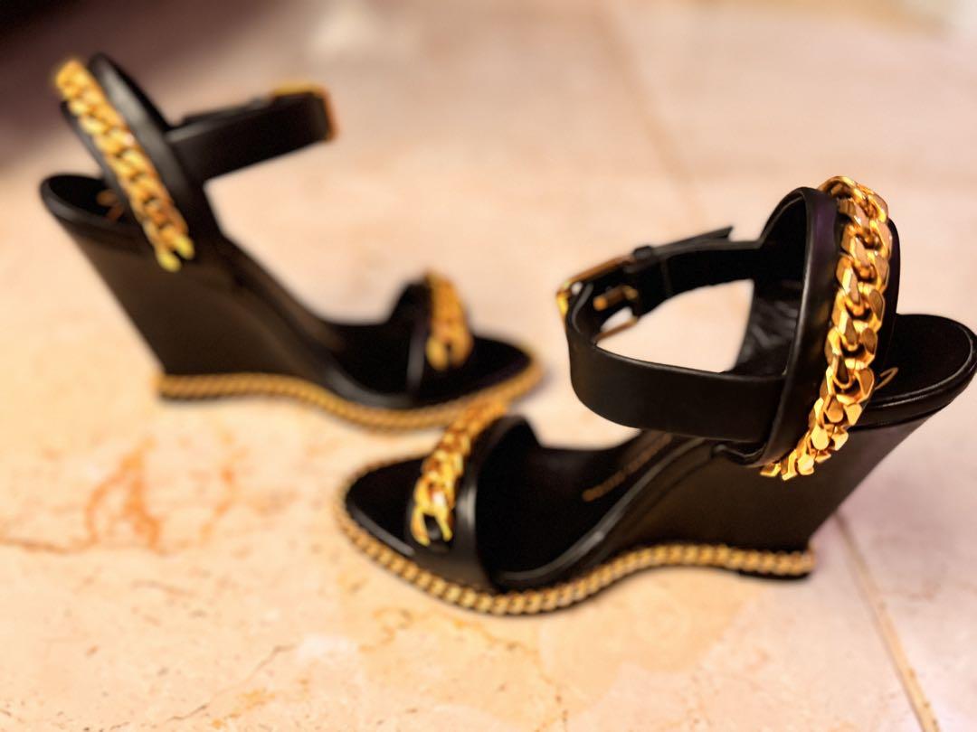 Zanotti ウェッジヒールサンダル