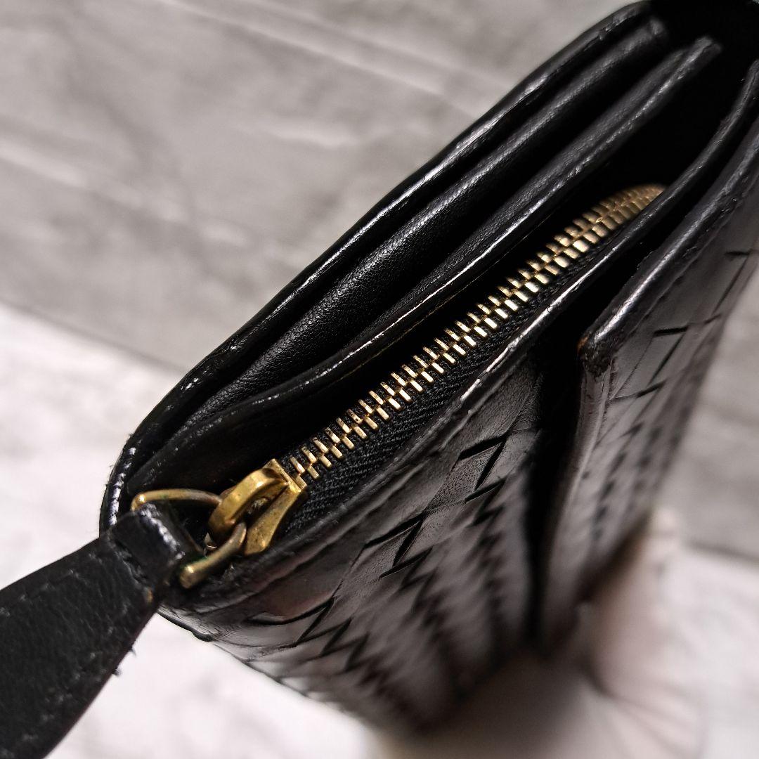 ✨️美品✨️人気✨️ボッテガヴェネタ　長財布　イントレチャート　レザー黒