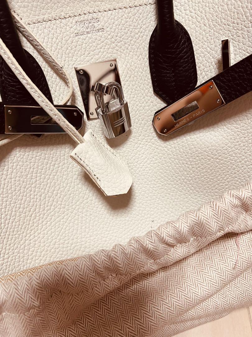 【RUNA 】HERMESハンドバッグ ホワイト 本革