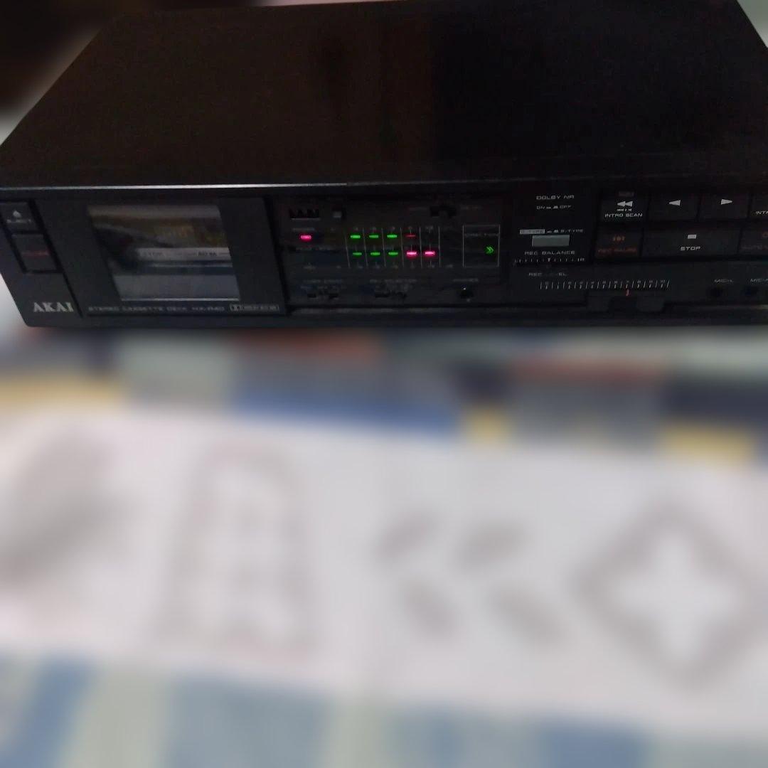 AKAI ステレオカセットデッキ HX-R40やや傷や汚れあり