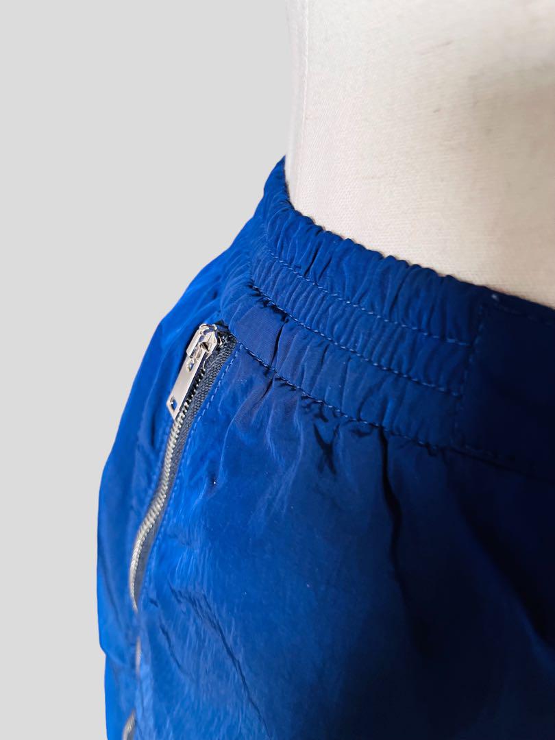 13万 ステラマッカートニー ナイロン カーゴ風 パンツ ブルー 36 XS 画像8