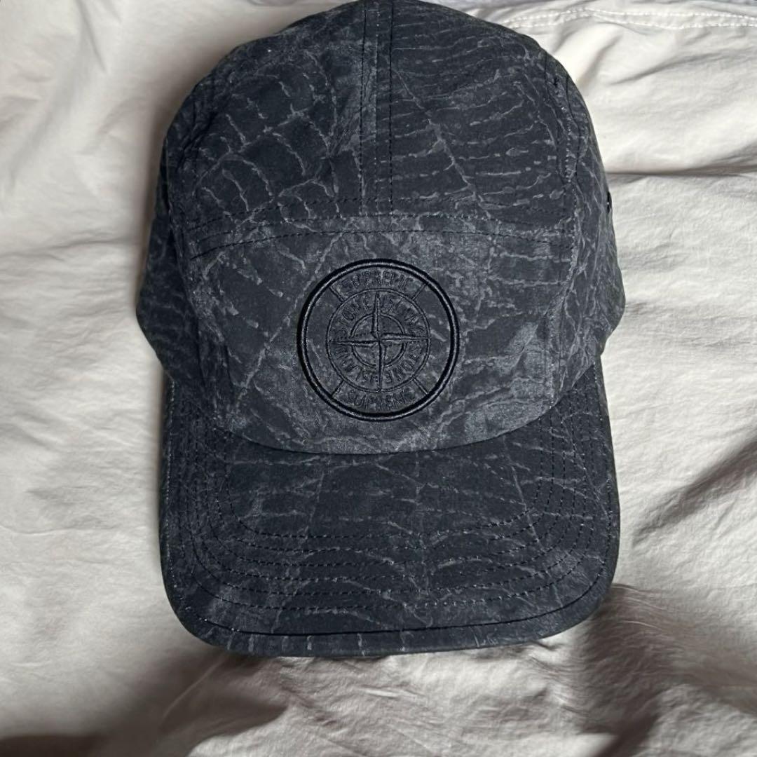 バーコード無くてQsupreme stone island camp cap