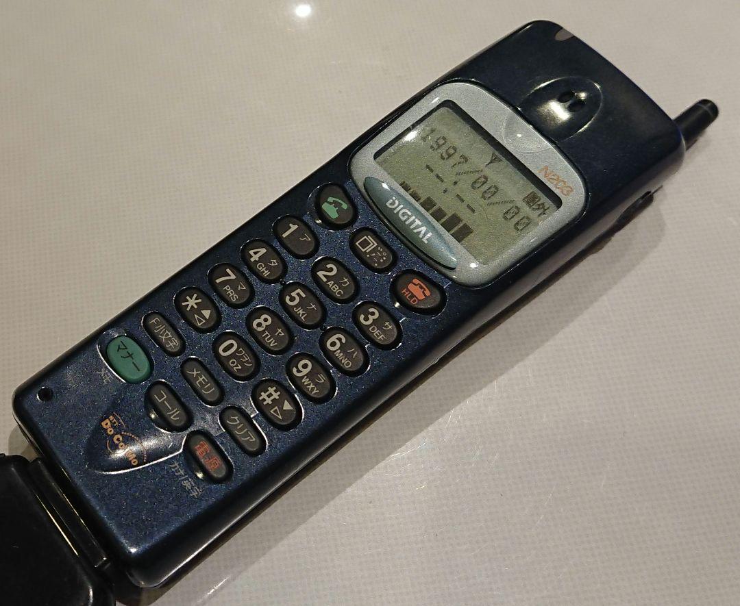 ドコモ docomo N203 ブルー mova ガラケー デジタルムーバ 携帯