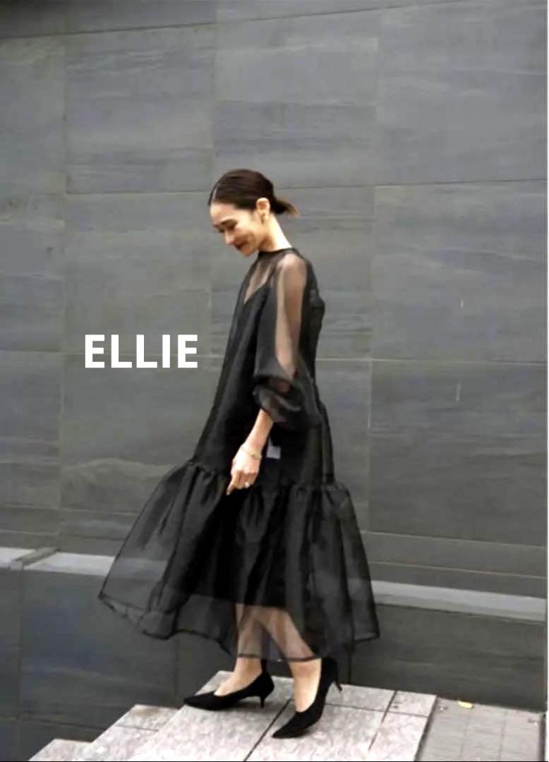 ELLIE エリー　オーガンジー　シアードレス ワンピース ELLIE エリー オーガンジードレス