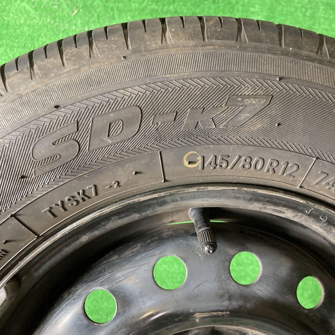 TOYO 145/80R12 サマータイヤ、鉄ホイール付き4本！！