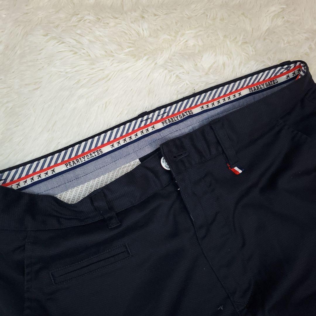 【美品】PEARLY GATES ハーフパンツ ネイビー ゴルフ Lサイズ