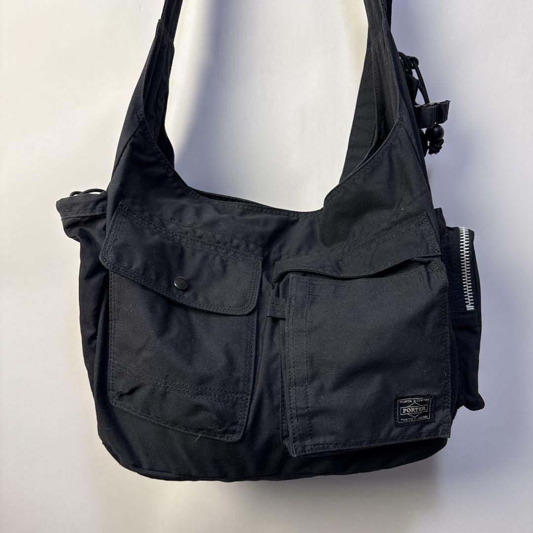 と*と様 porter ショルダーバッグ 多機能 鞄 ブラック ポーター 吉田カ