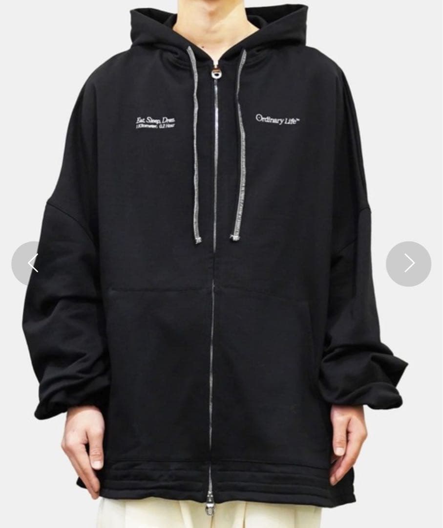 【SHINYA KOZUKA】Ordinary Giant Zip Hoodie SHINYAKOZUKA ORDINARY GIANT ZIP HOODIE