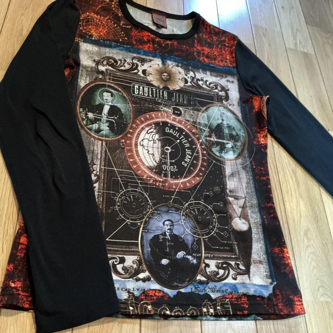 Gaultier Jeans 長袖カットソー 黒・赤