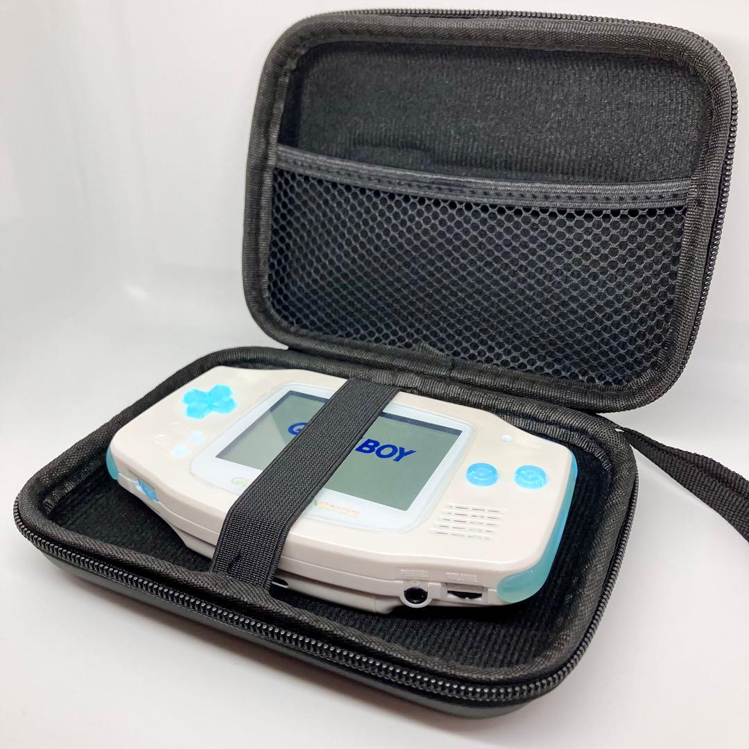 ゲームボーイアドバンス 本体 IPS液晶 パールホワイト×クリスタル LED