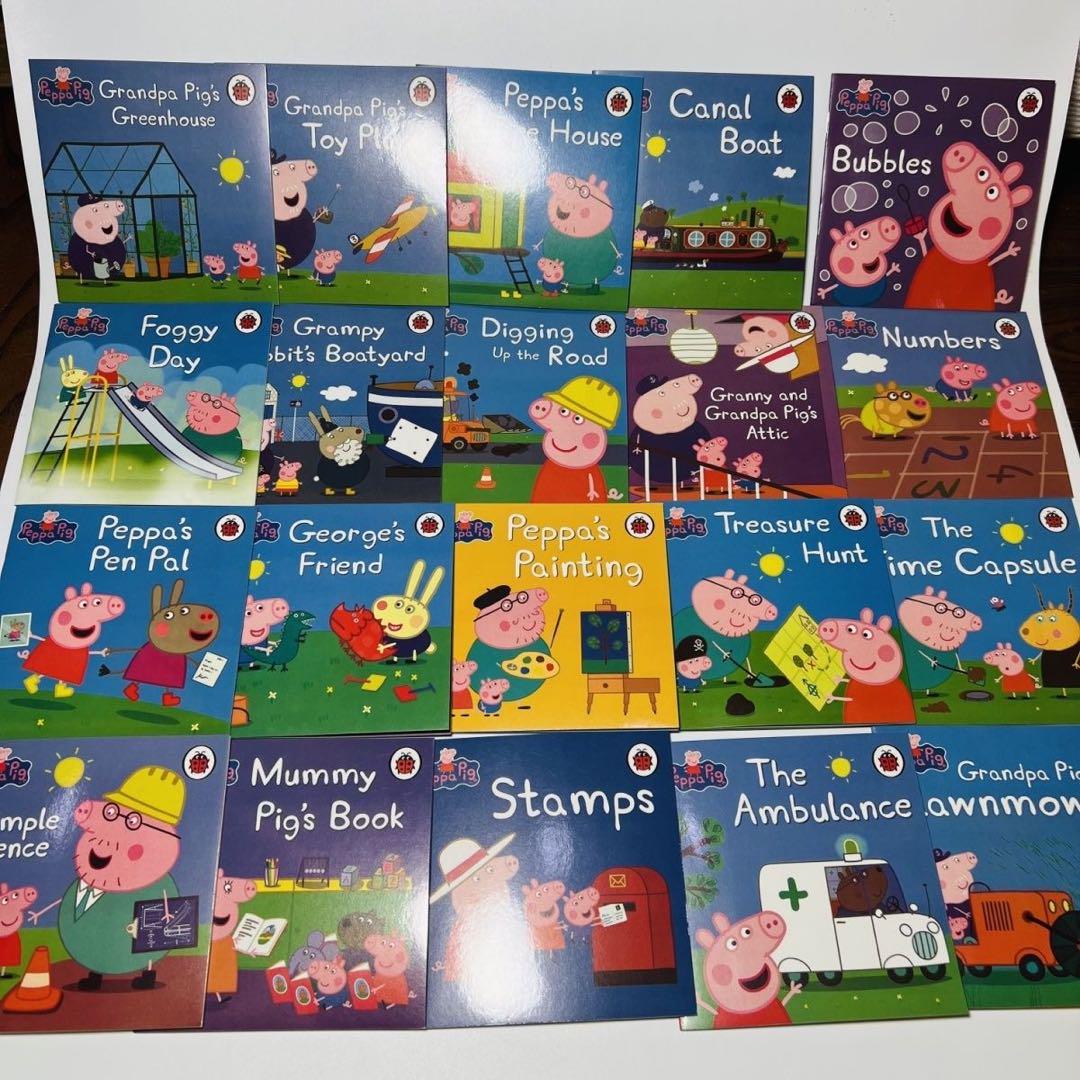 PeppaPig  黄箱　青箱　2点お得セット　ペッパピッグ　音源おまけ付 洋書 PeppaPig 黄箱 青箱 2点お得セット ペッパピッグ 音源おまけ付