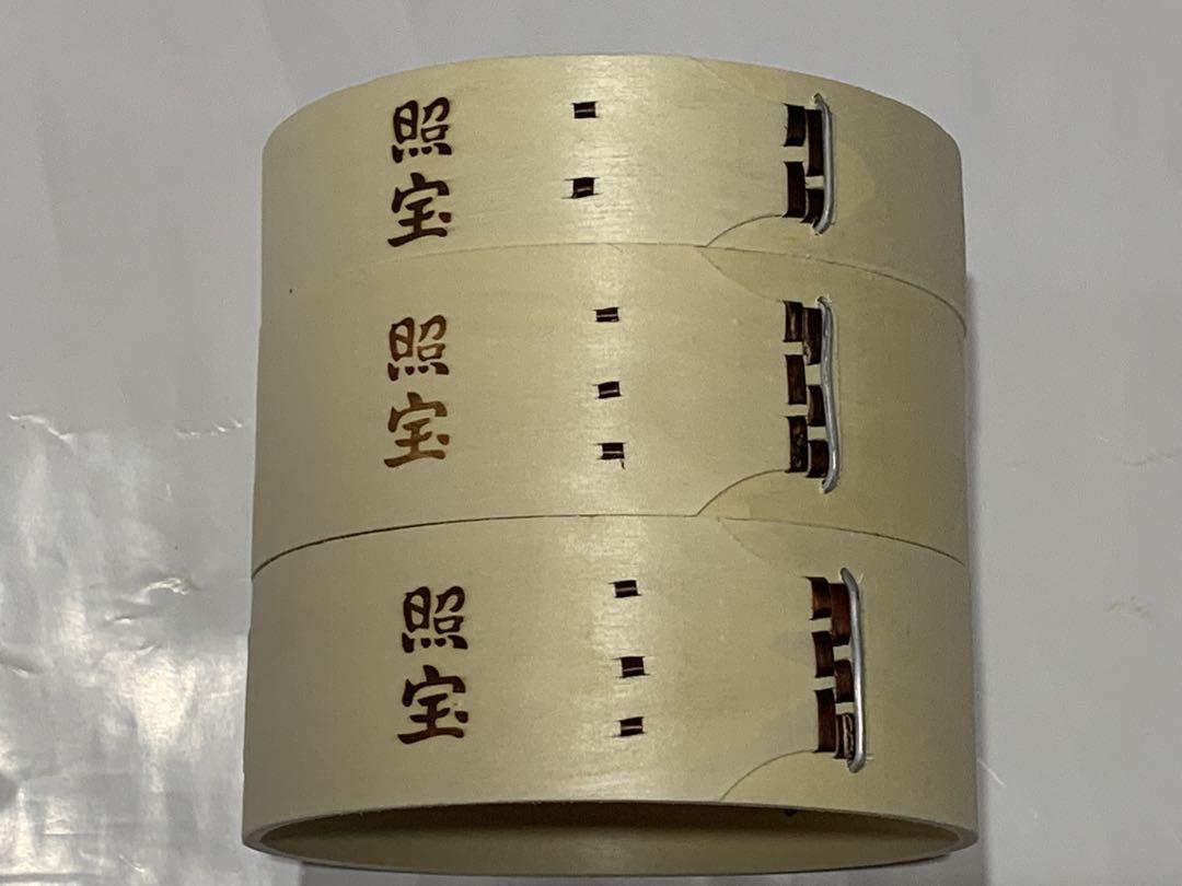 白木蒸籠２１センチ２段・蒸し板セット