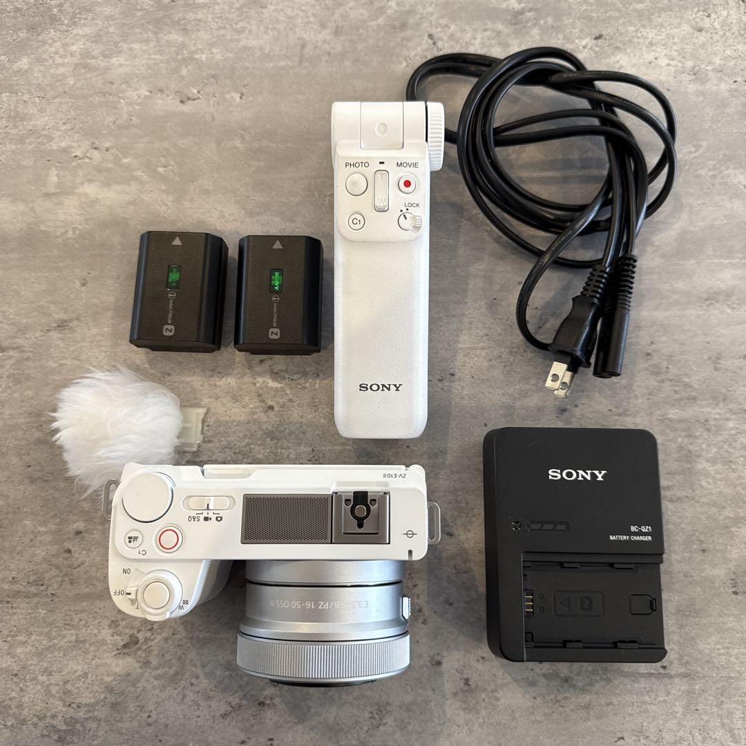Sony ZV-E10Ⅱ ホワイト パワーズームレンズキット 付属品多数
