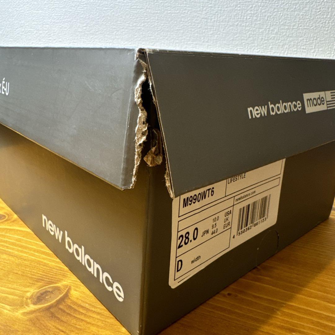 WTAPS×NEWBALANCE 990V6 US10-JP28.0cm
