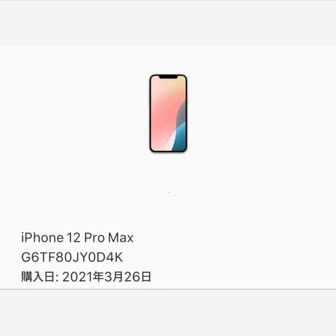 iPhone12promax 256GB シルバー