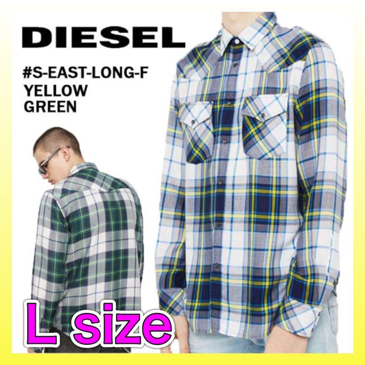 DIESEL チェックシャツ YELLOW