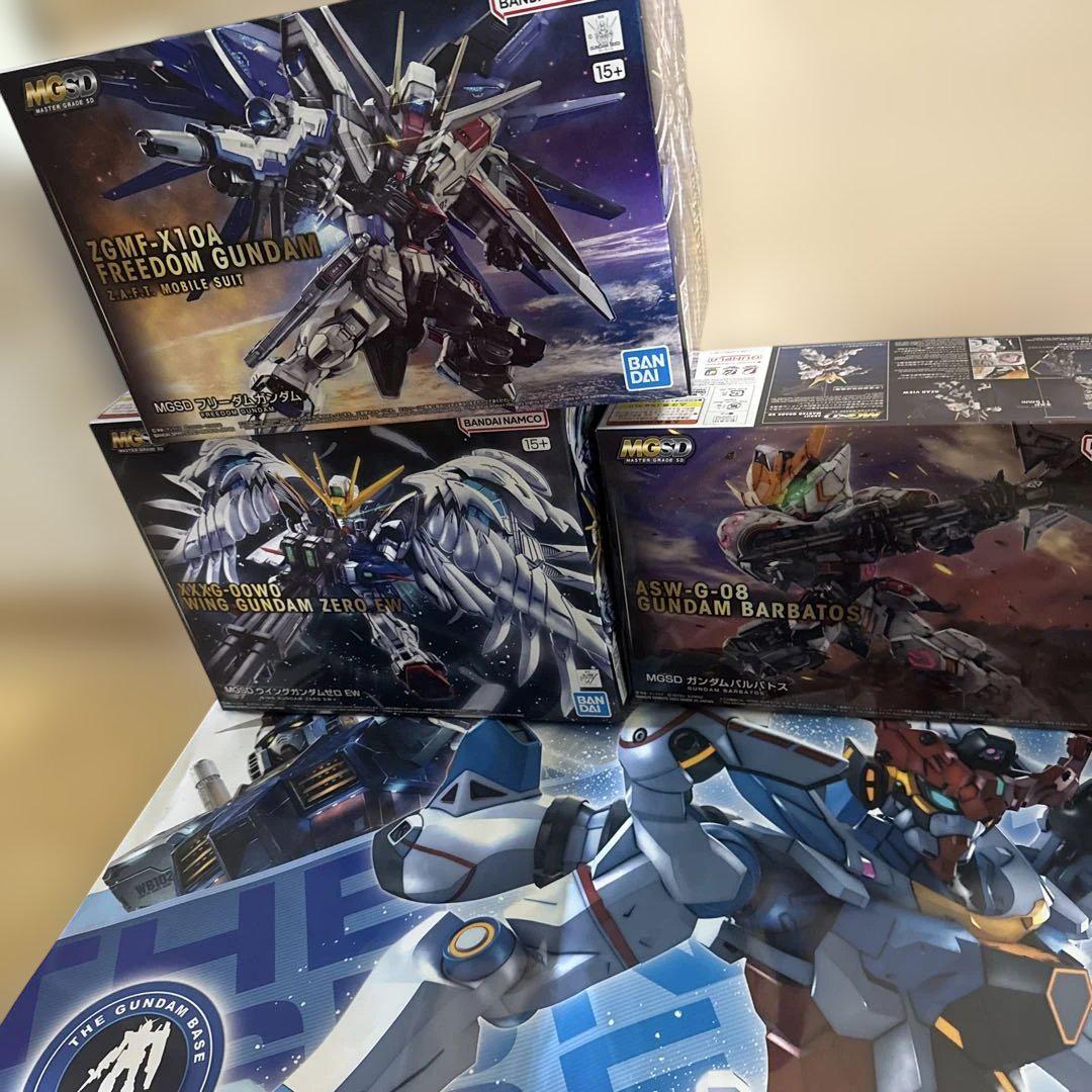 MGSD 3点セット　フリーダム　ウイングゼロ 　バルバトス