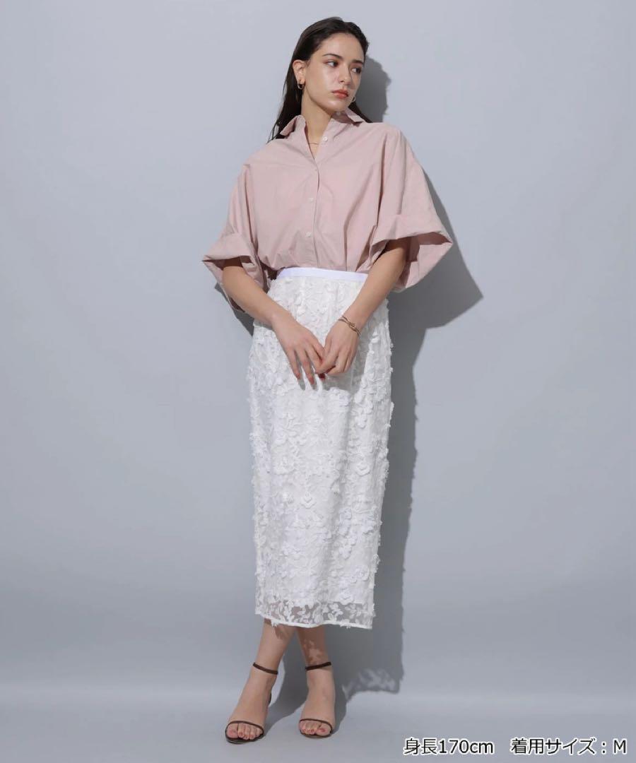 新品 Arpege story コクーンビッグシャツ 華奢 ピンク 1 - メルカリ