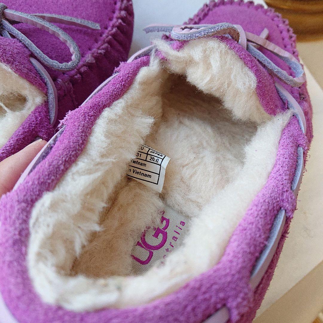 爆買い人気 美品 ugg アグ キッズ モカシンシューズ ダコタ ピンク マゼンタ 20cm 60mzS-m29489250395 即納爆買い