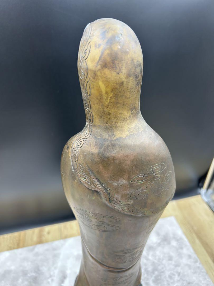 ブロンズ　銅像　菩薩　高さ約６０cm / 重さ約7kg