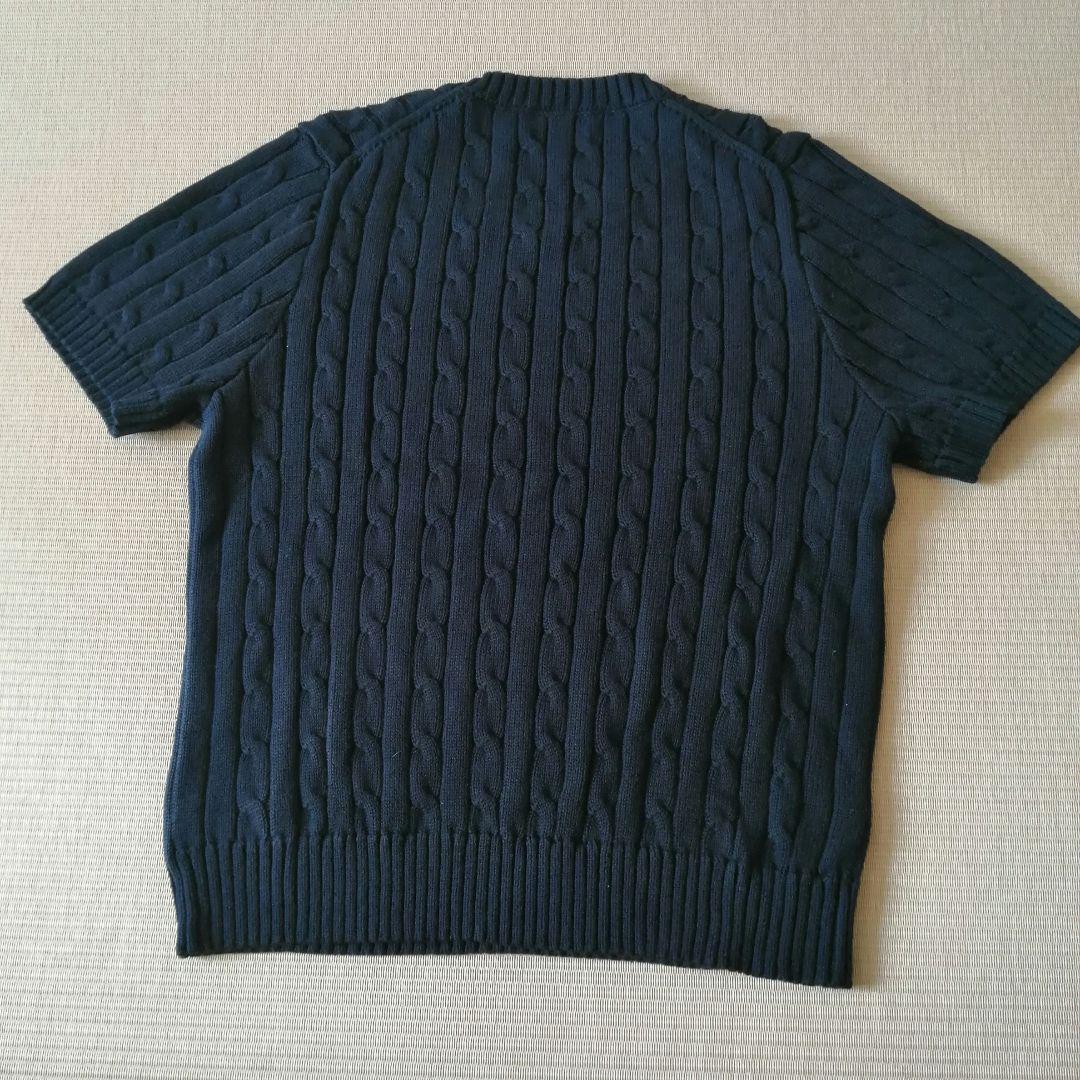 POLO ラルフローレン ケーブルニット セーター 半袖　XL