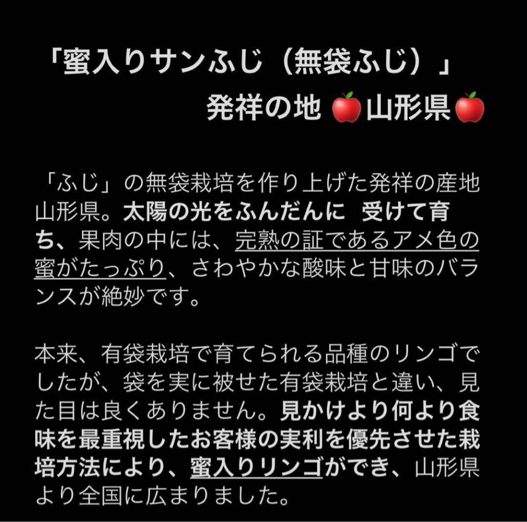 01【贈答40玉×2箱】山形県寒河江市産 サンふじ りんご 蜜入り