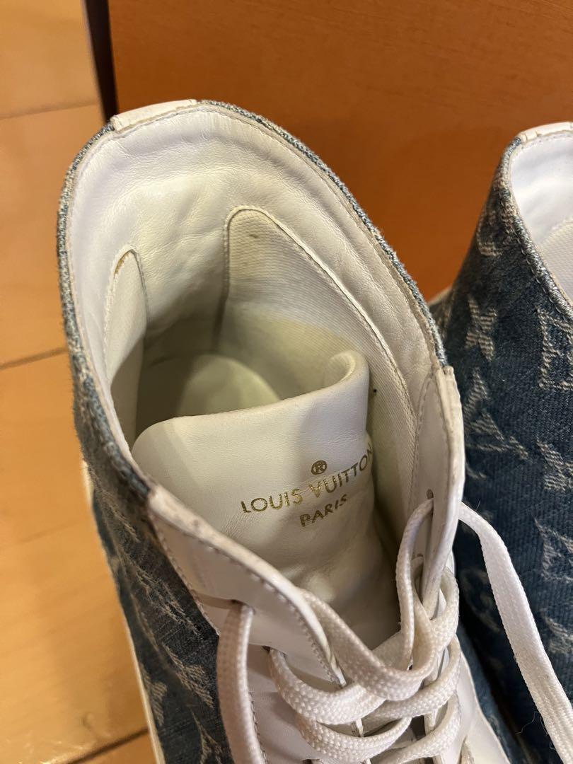 Louis Vuitton ハイカットスニーカー ホワイト/デニム
