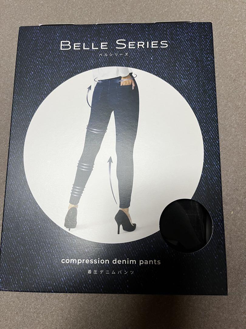 BELLE SERIES 着圧デニムパンツ Wash black M