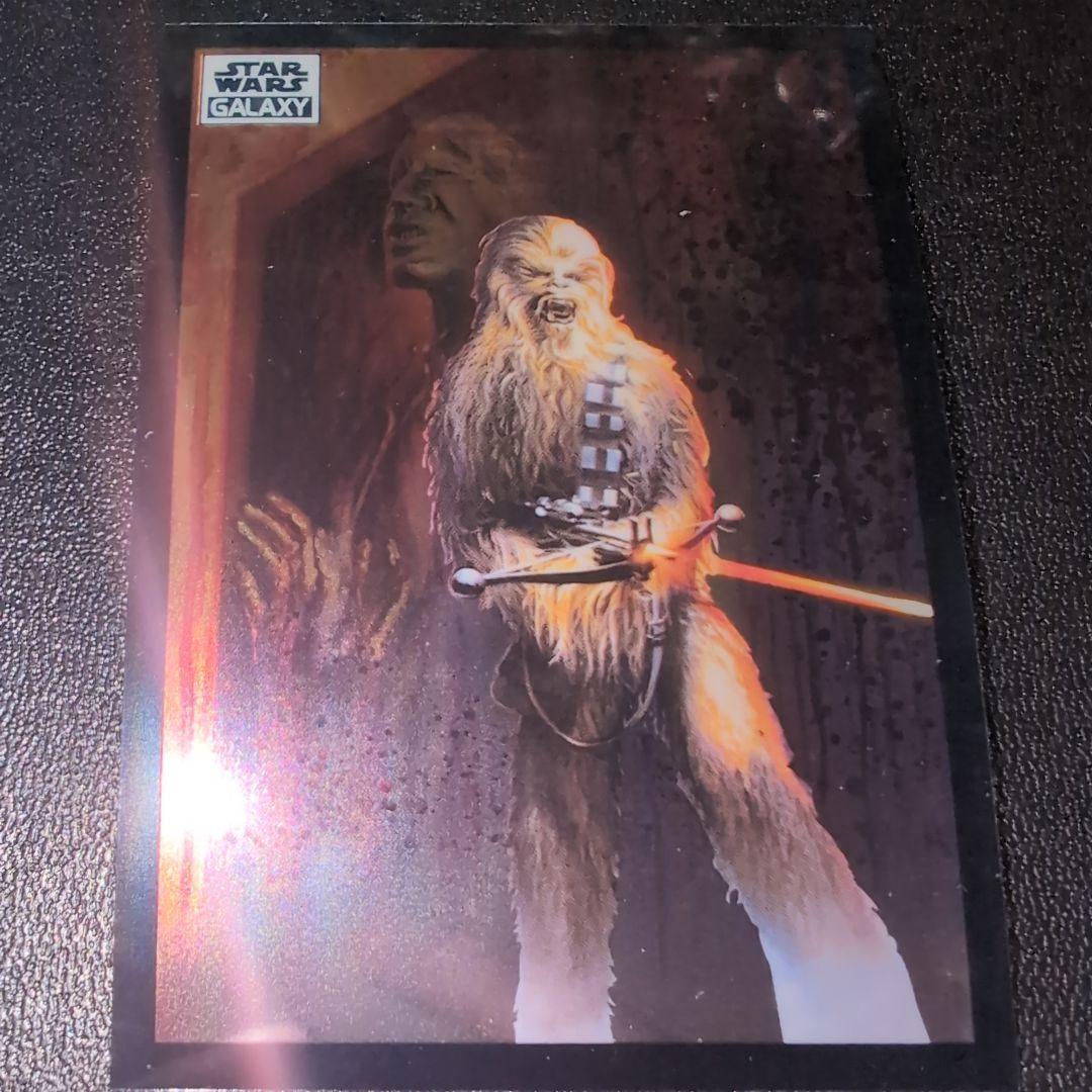 toppsスターウォーズ　チューバッカサイン　ポーグ乗りフィルムカードおまけ。 toppsスターウォーズ チューバッカサイン ポーグ乗りフィルム