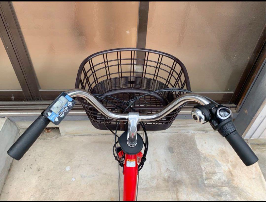 電動自転車　№6788 ヤマハ PAS With 26インチ　レッド