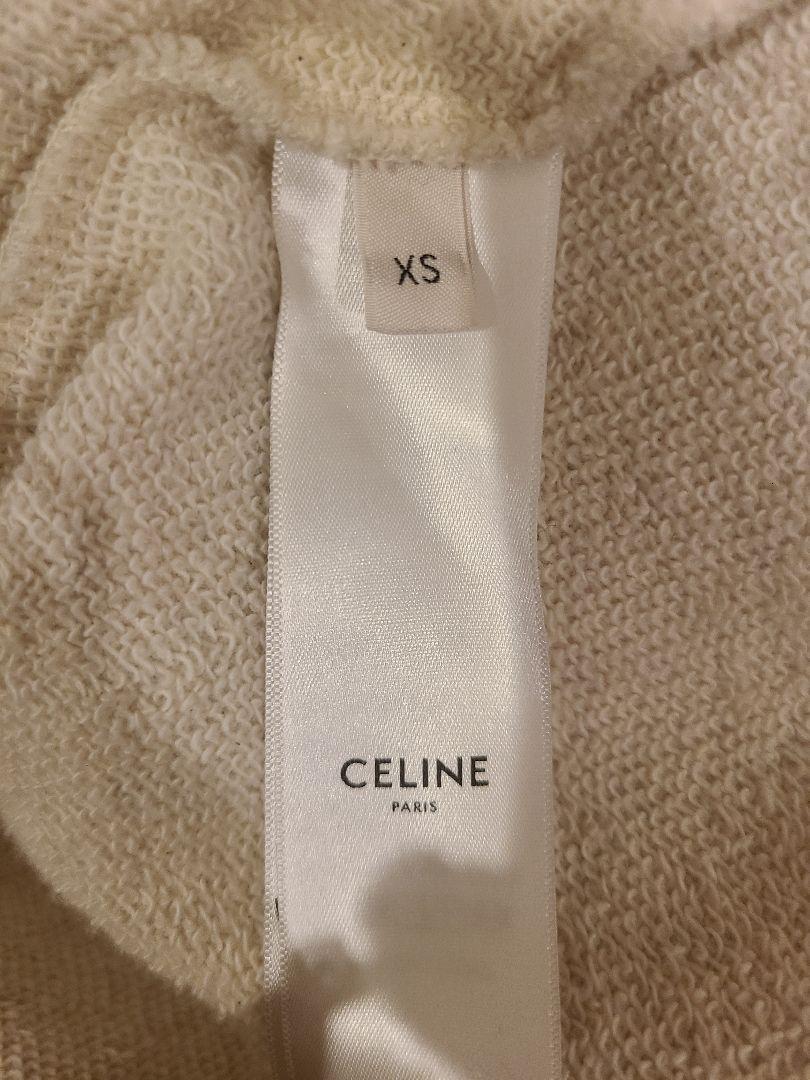 CELINE セリーヌ スウェット トレーナー クリーム ブラック