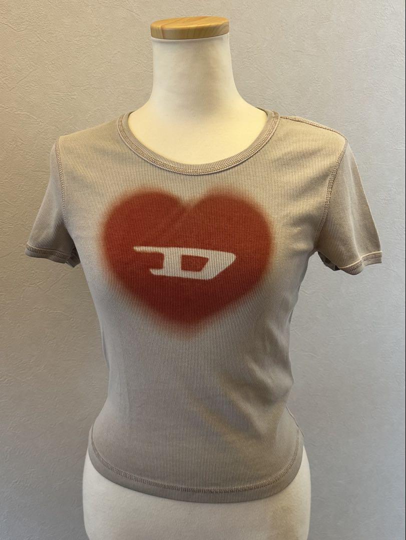 DIESEL ディーゼル　T-Ele ハートロゴTシャツ　サイズXS