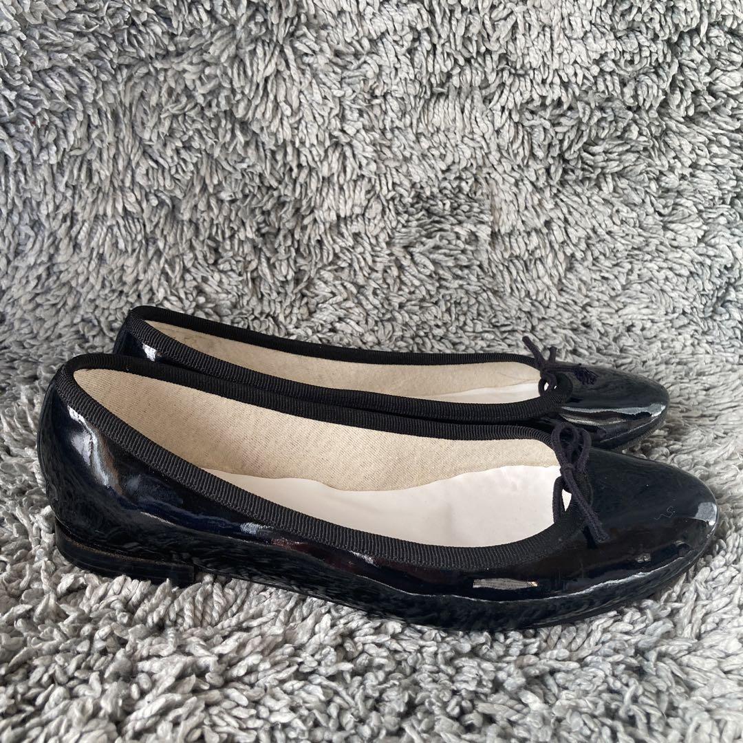 美品 レペットlepetto バレエシューズ　エナメル 36 1/2 ハーフ
