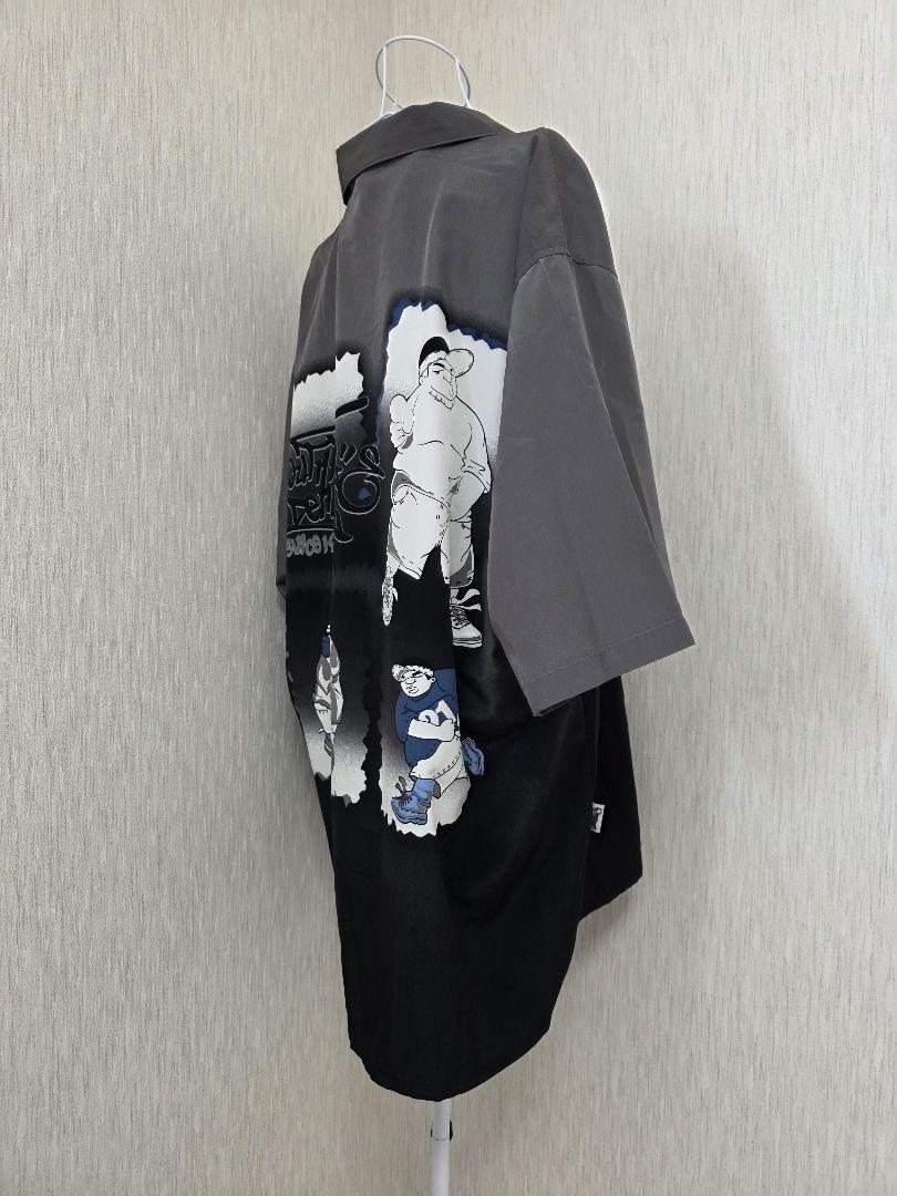 Southpole 半袖 シャツ メンズ XL ブラック ボタン ヒップホップ