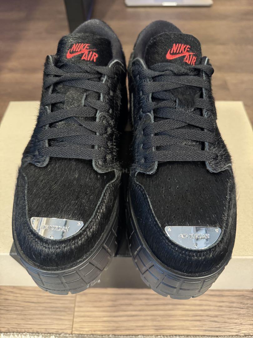 靴 Nike Air Jordan 1 Brooklyn Low \"Black\"