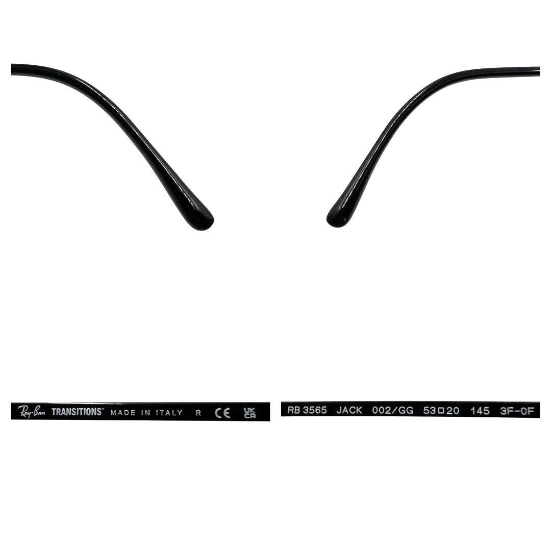 Ray-Ban レイバン サングラス 度なし 調光レンズ RB3565 砂打ち