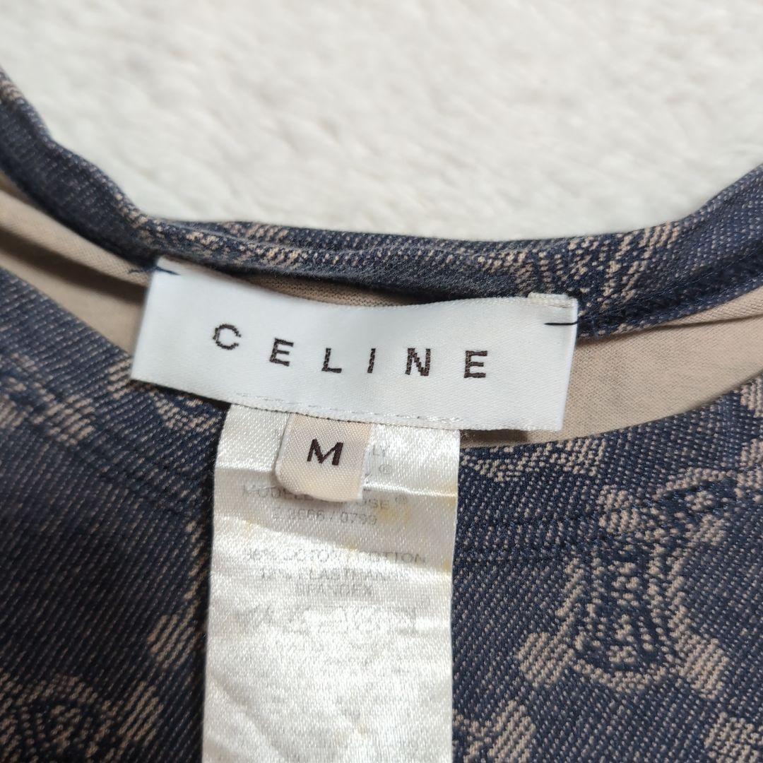 CELINE セリーヌ マカダム柄 ブランドトップス タンクトップ