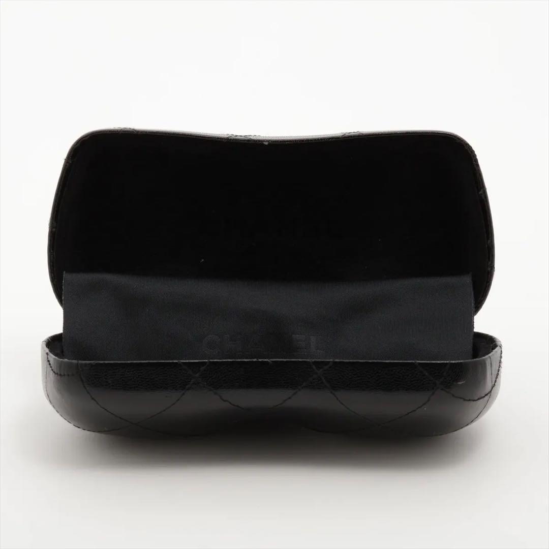 シャネル 5353-A ロゴ サングラス GP×プラスチック ブラウン