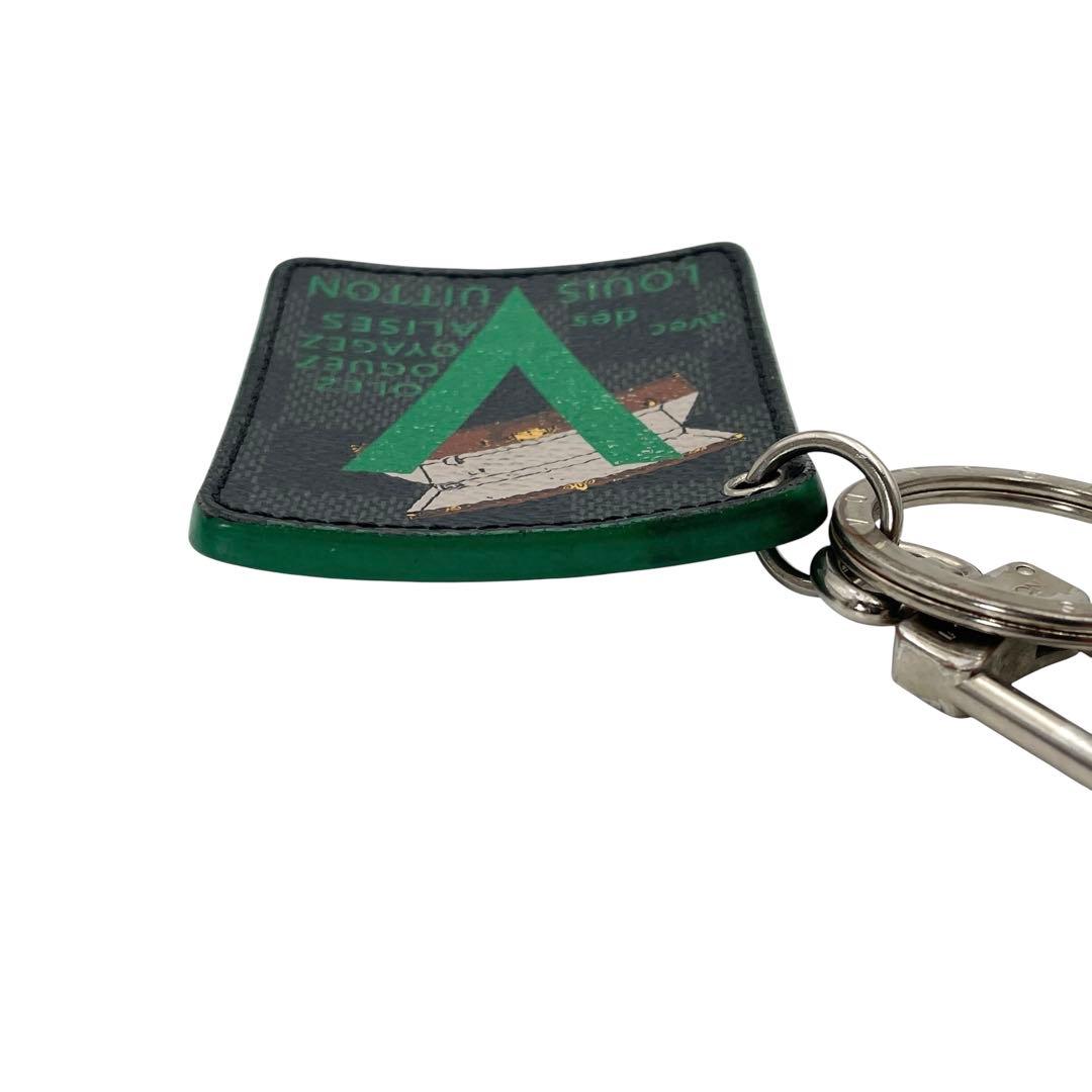 希少 ルイヴィトン イリュストレ VVV キーホルダー キーリング グリーン