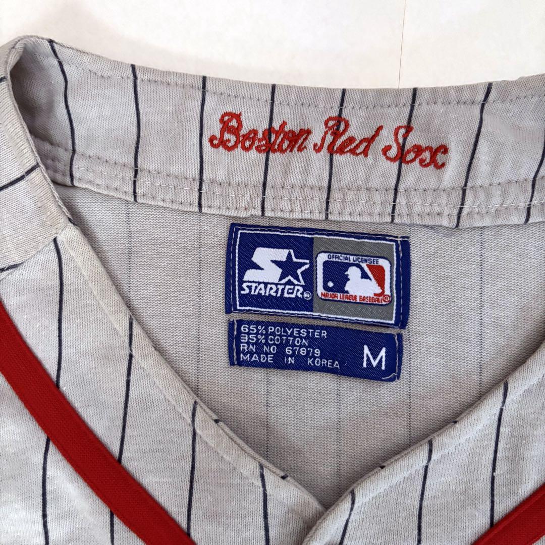 100%正規品 ベースボールシャツ M ボストン・レッドソックス STARTER REDSOX ウェア