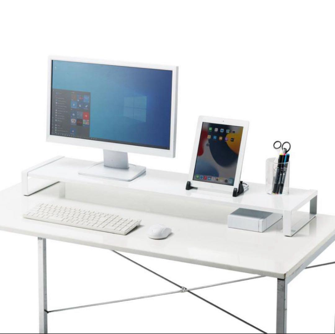 SANWA SUPPLY スチール製デスク上ラック