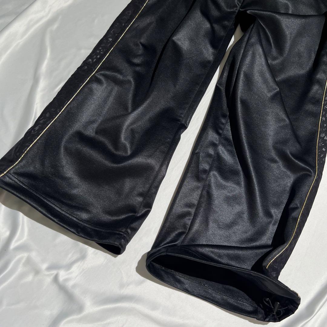 Champion クロコ 豹 ジャージ上下 セットアップ 黒金 ブラック XL