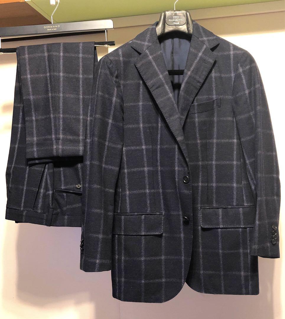 最終 デ ペトリロ De Petrillo 46/drop8 wool suit