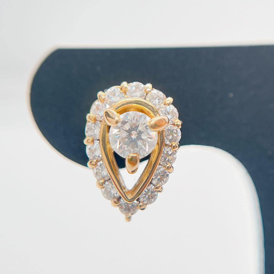 ピアス　両耳0.7ct 天然ダイヤモン 750 k18