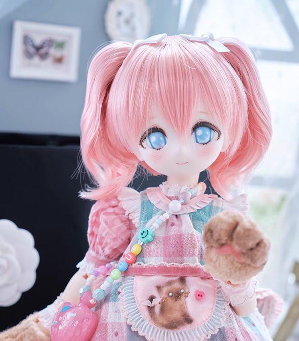 AX622 BJD 1/3 人形 ドール ウィッグ カツラ 耐熱 ハンドメイド
