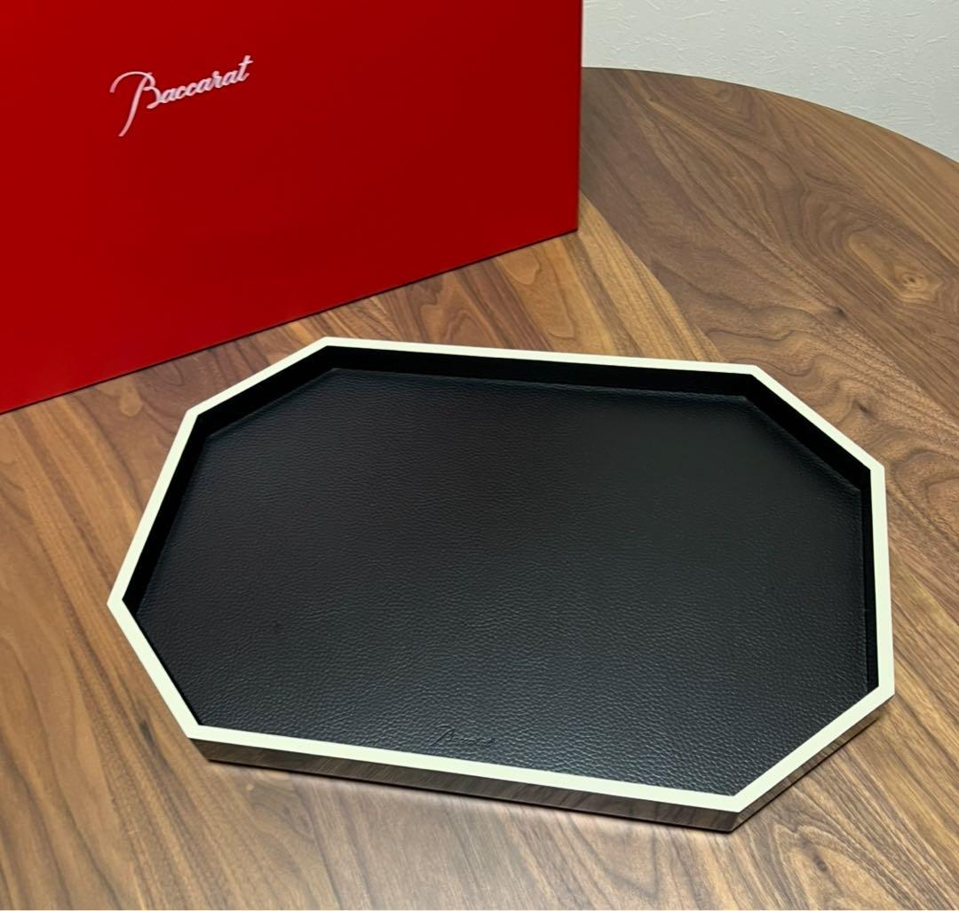 バカラトレイオクトゴントレイ黒BACCARAT