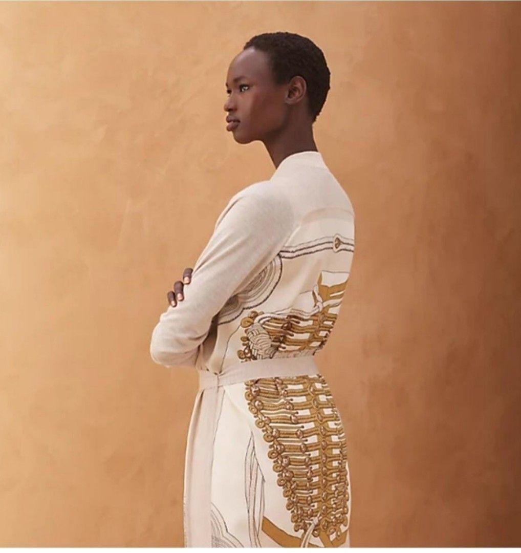 美品☆HERMES☆ツイルレーヌ☆カシミヤ☆シルク☆カーディガン☆ニット