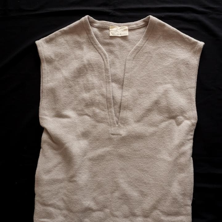 aere カフタンワンピース ウール グレージュ aere カフタンワンピース ウール グレージュ